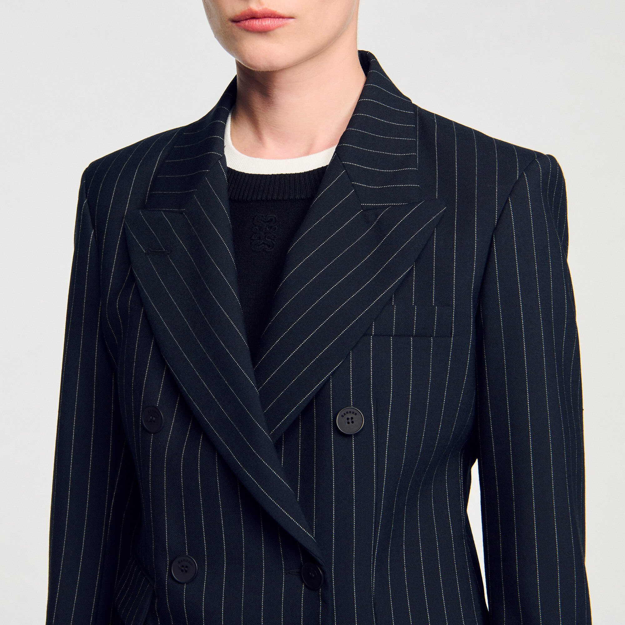 Veste de costume à rayures