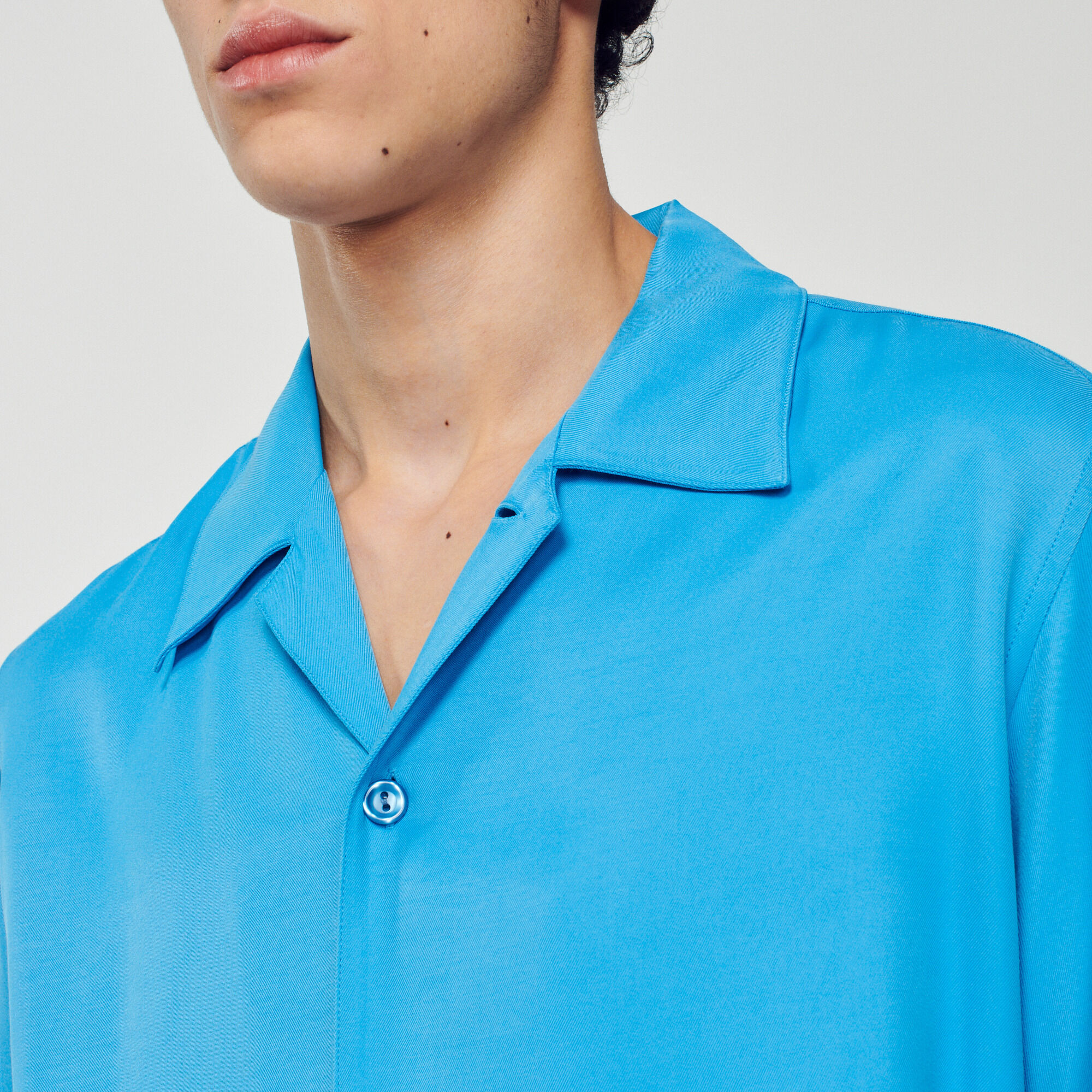 Chemise fluide col requin Homme