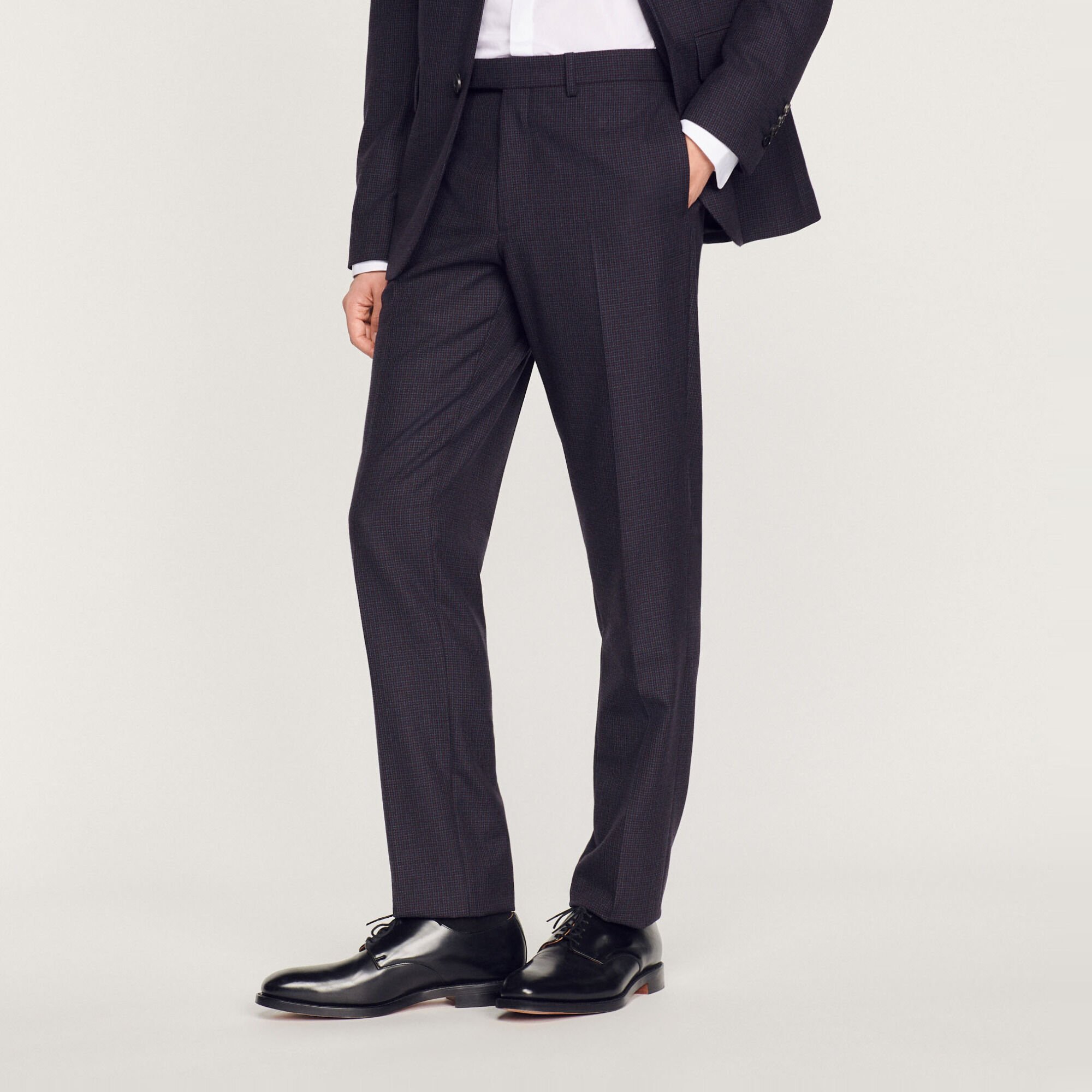 Pantalon de costume en laine vierge