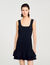 Robe courte col carré