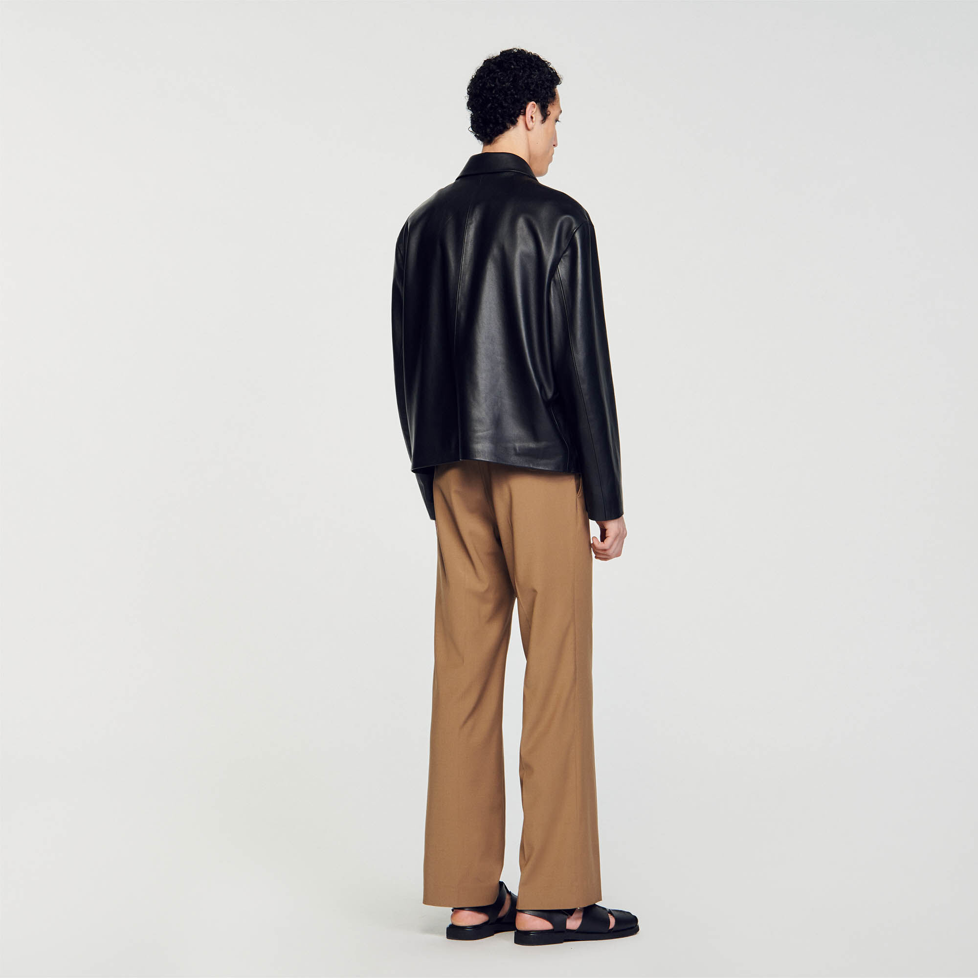 Blouson en cuir d'agneau