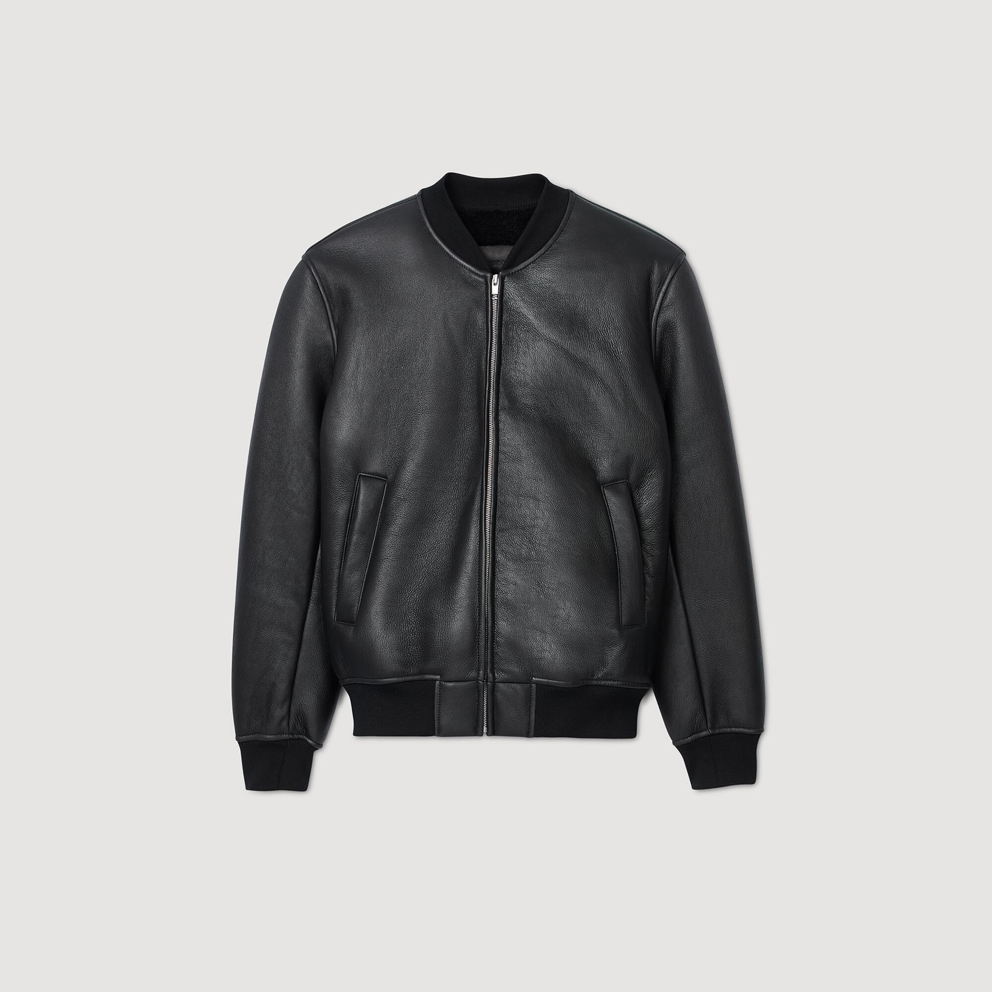 Vestes Blousons en cuir pour homme Sandro Paris