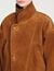 Blouson en daim oversize