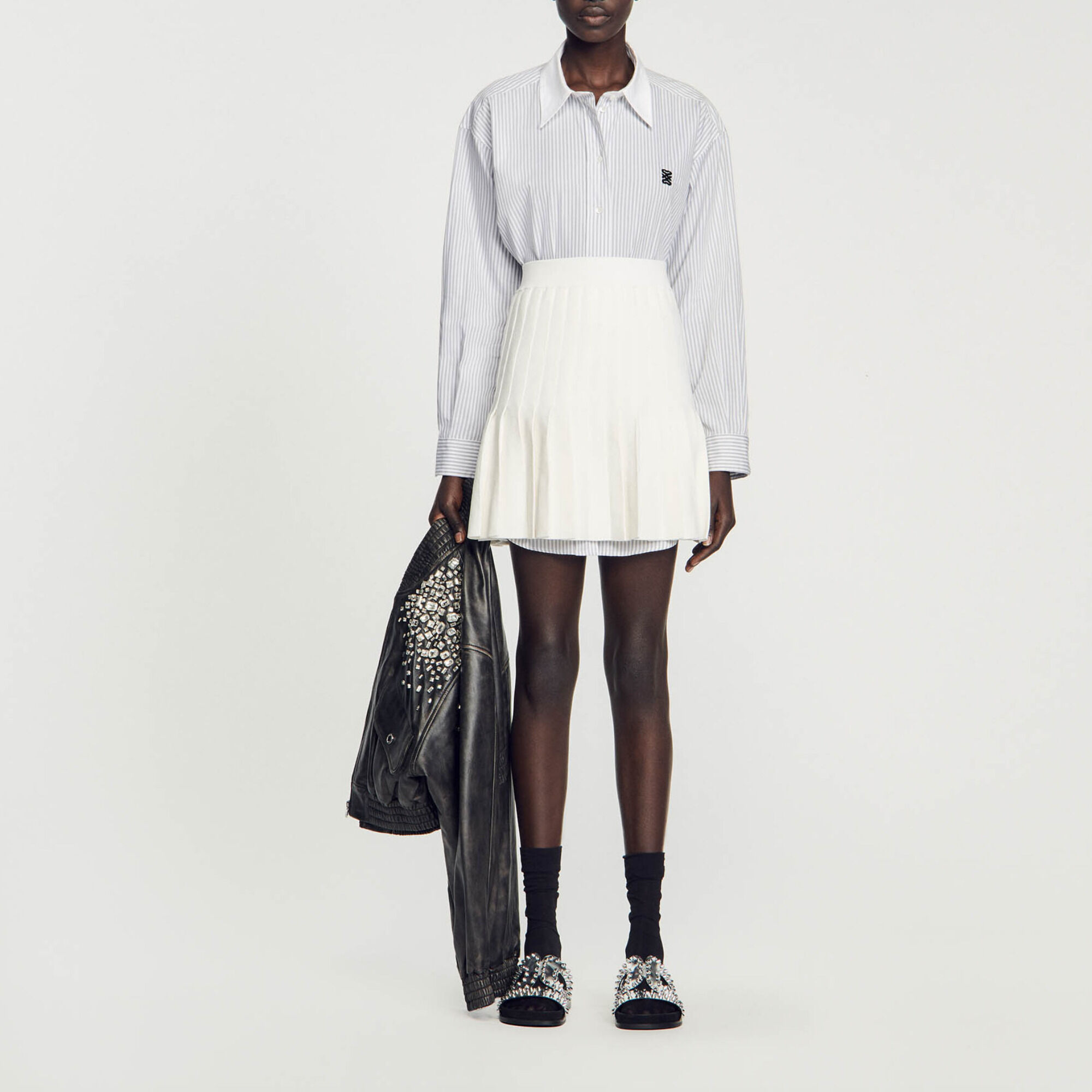 Jupe plissée sandro store