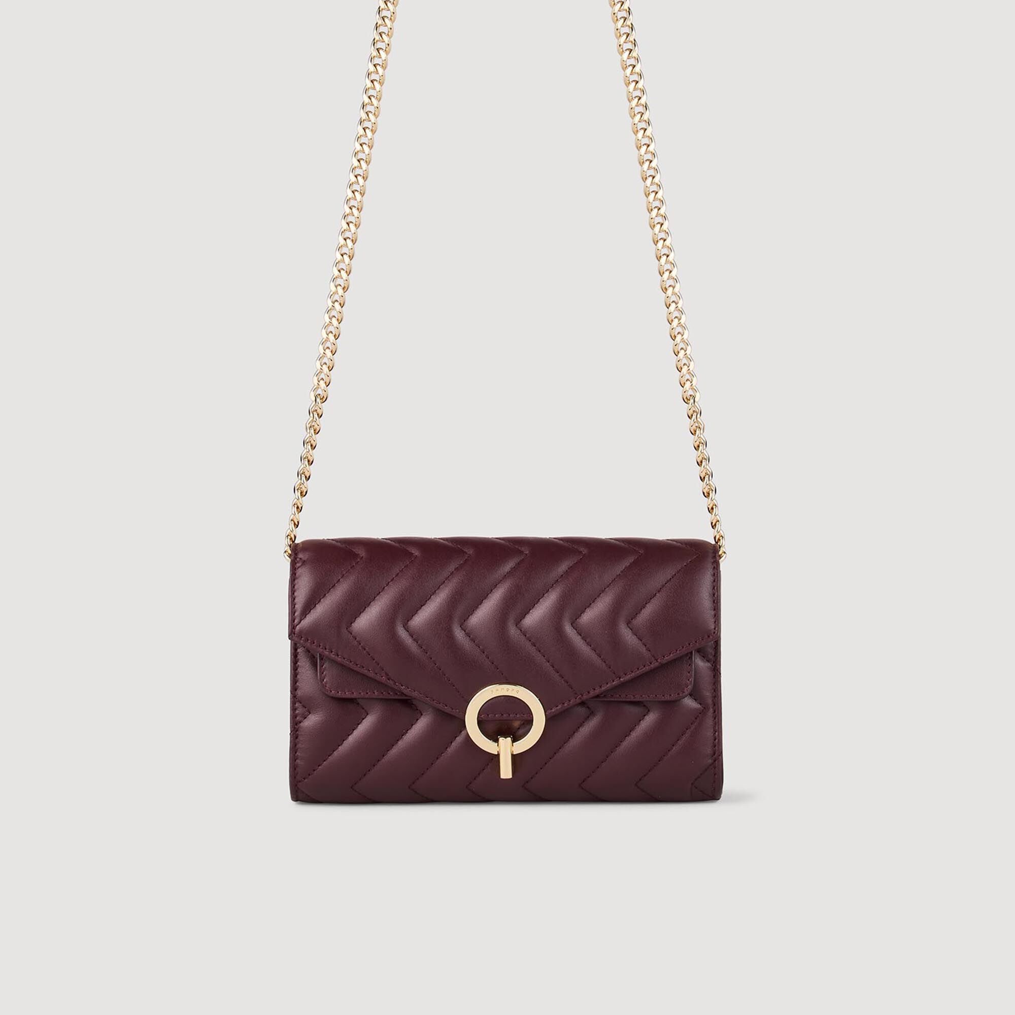 Pochette crossbody en cuir