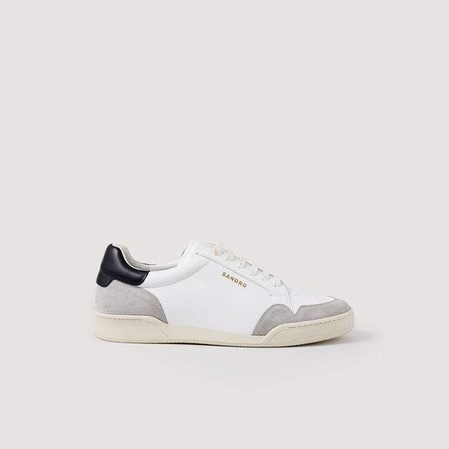 Baskets en cuir