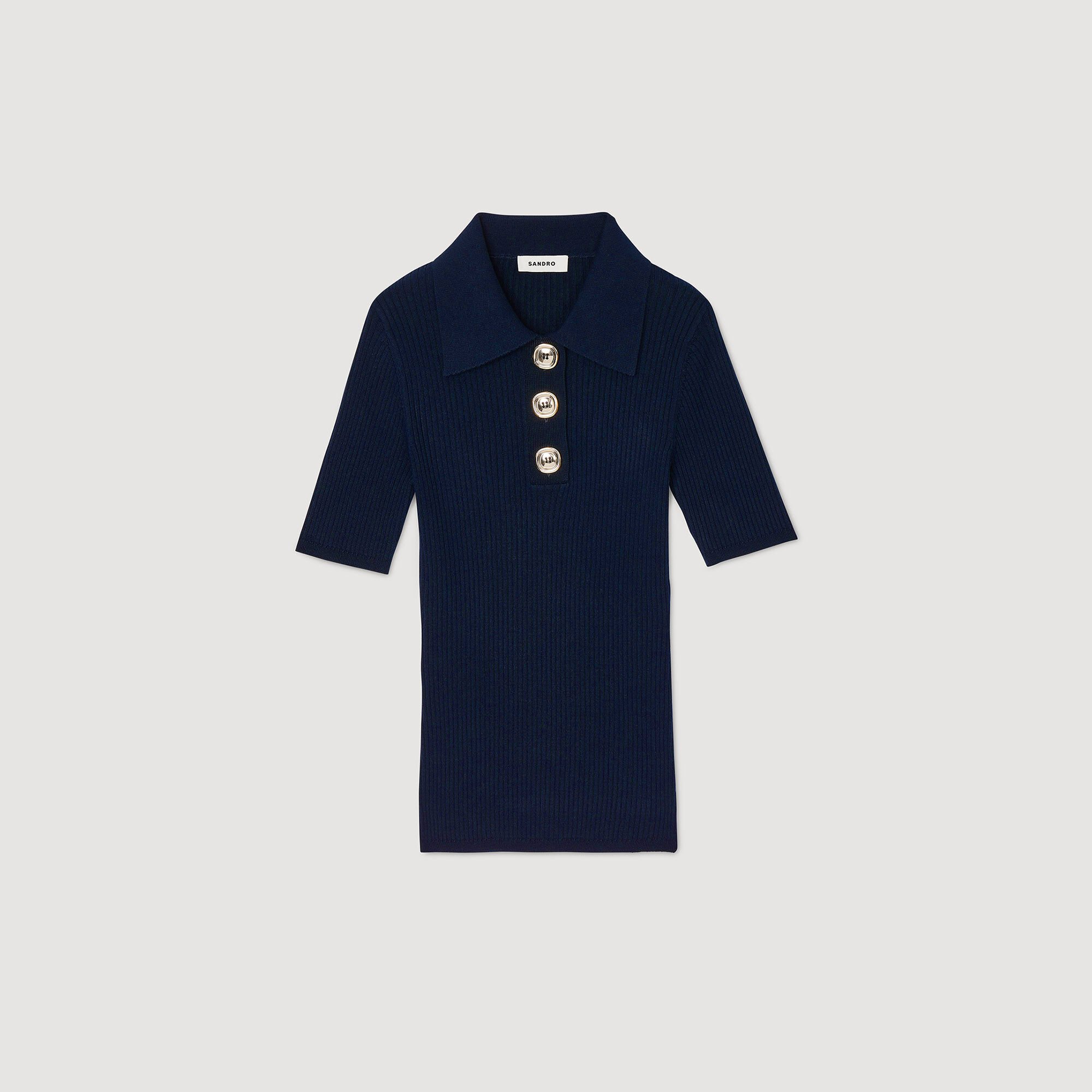 Pull à col polo 