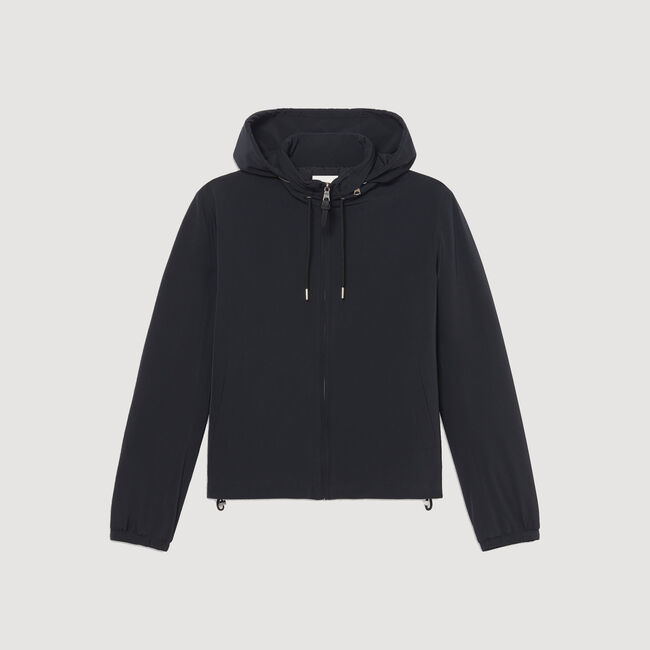 Blouson tissu technique col montant