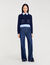 Pull court en laine et cachemire