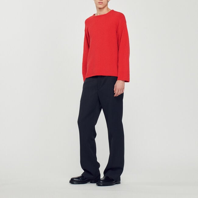 Pull en maille bouclée
