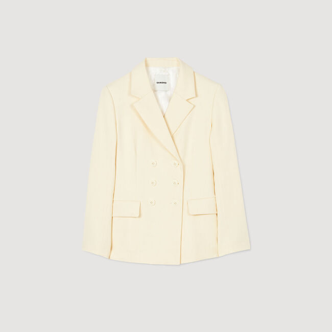 Veste de costume à boutonnage croisé 