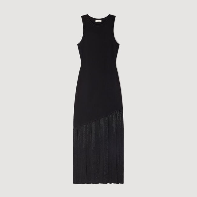 Robe longue frangée 