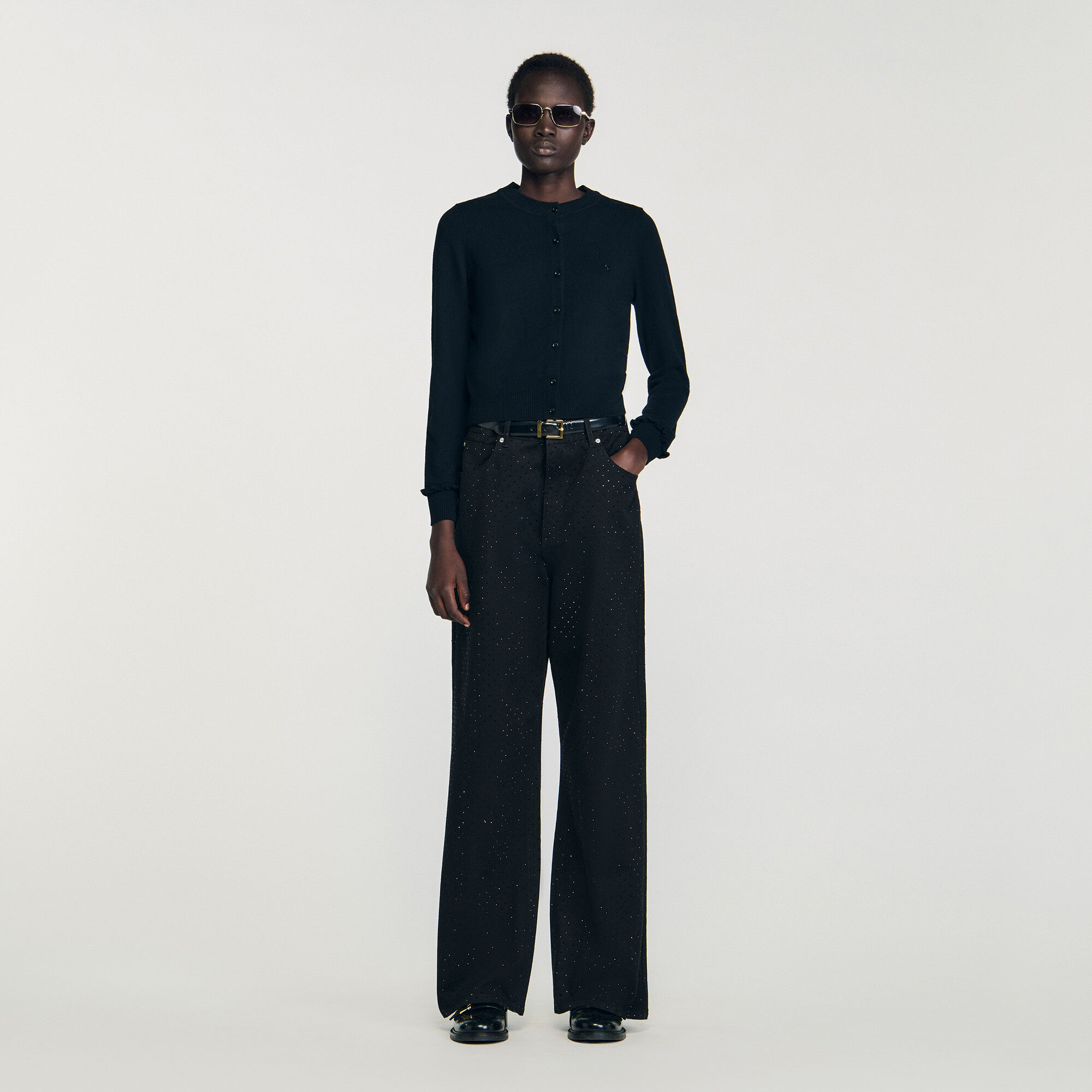 Cardigan à volant 