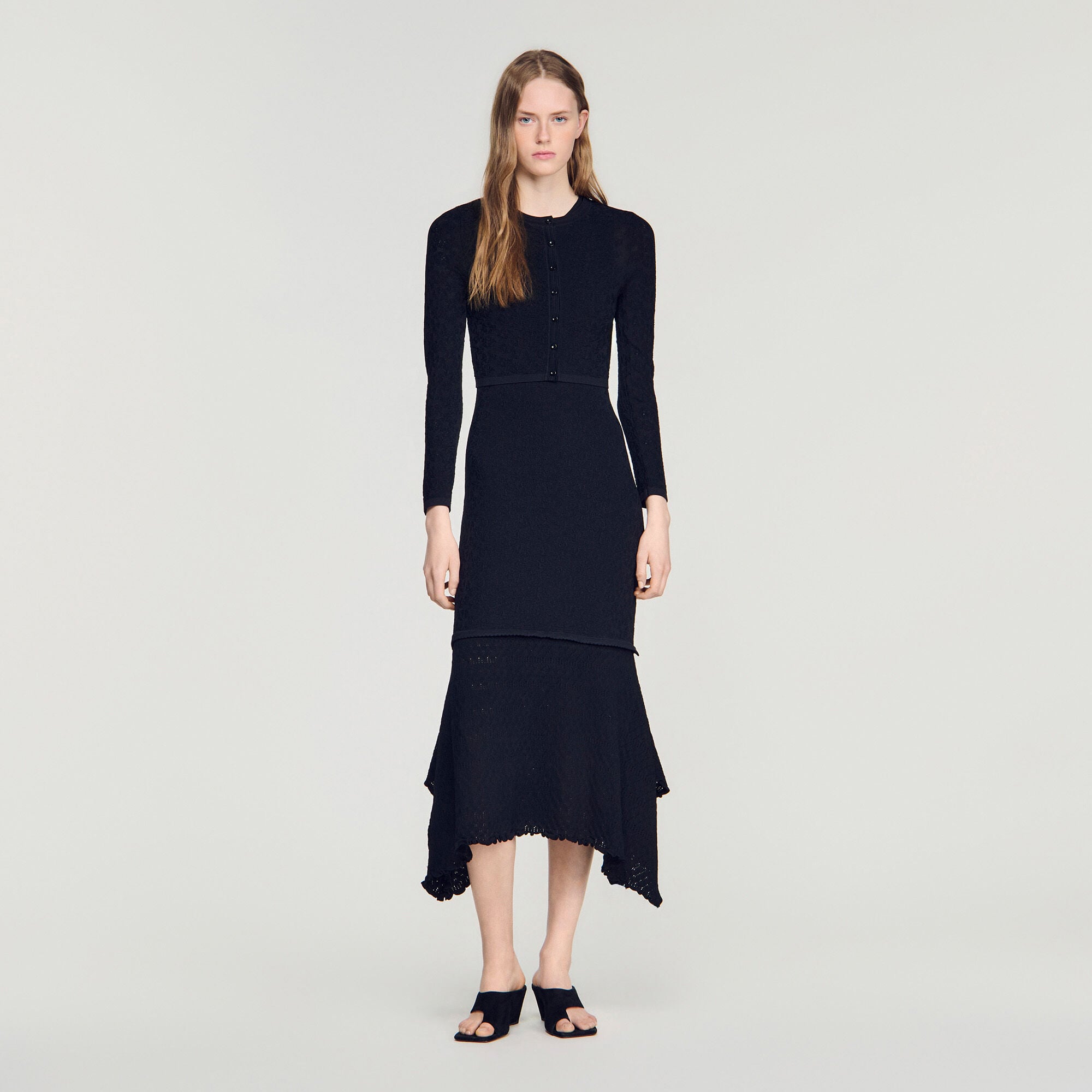Cardigan pointelle fantaisie