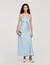 Robe longue satin&eacute;e 