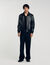 Blouson en cuir lisse