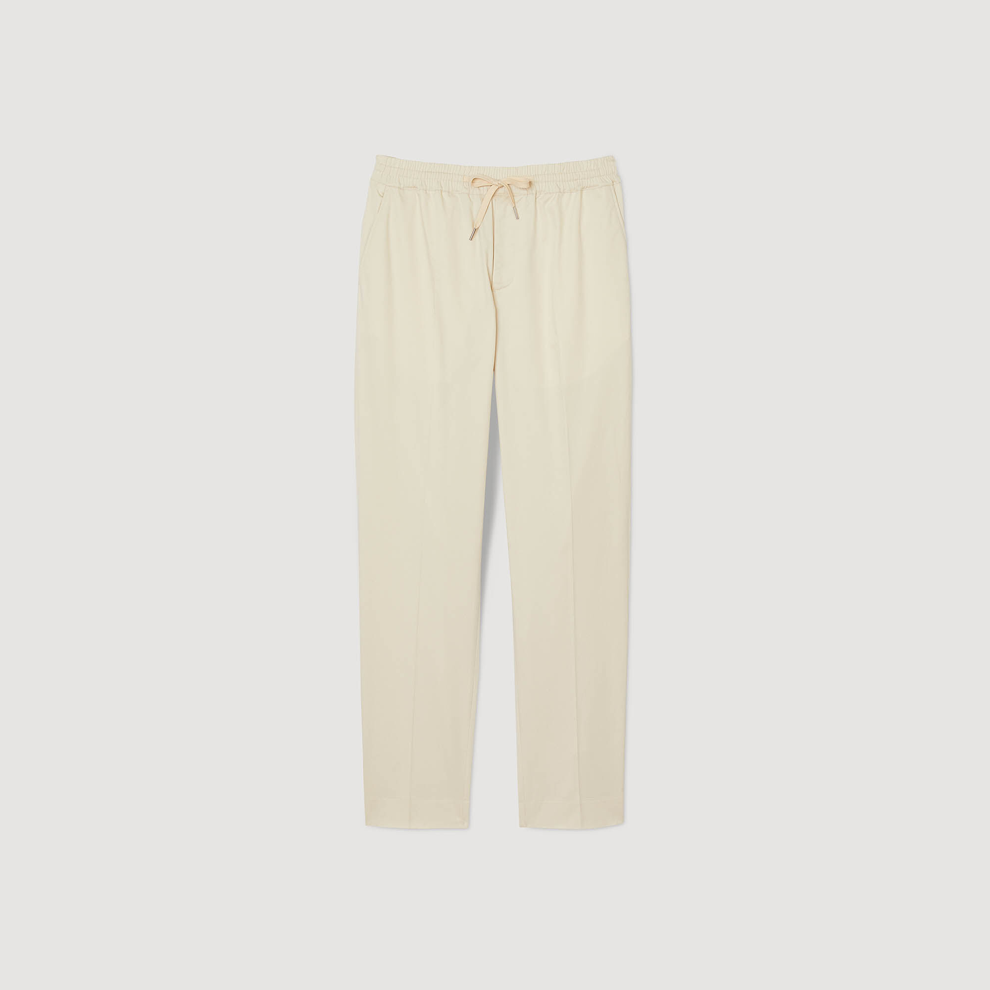 Pantalon droit élastiqué