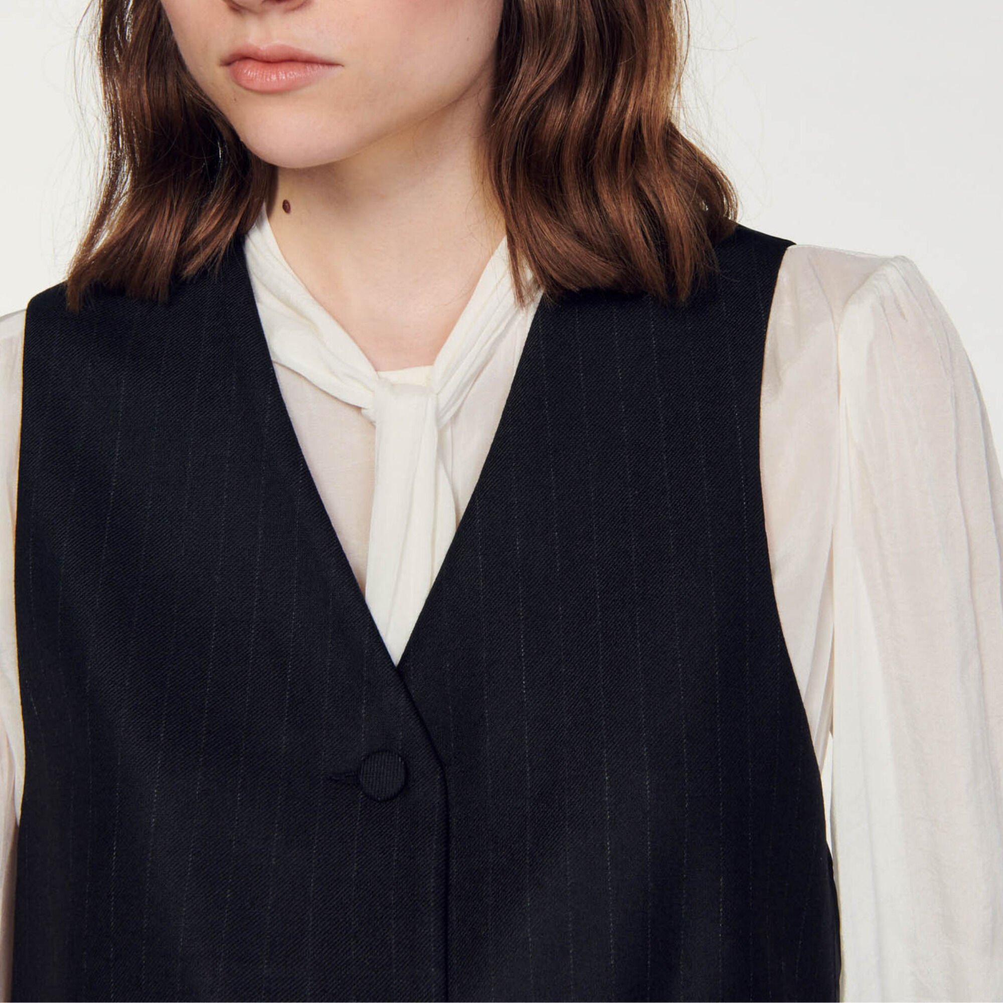 Veston à fines rayures