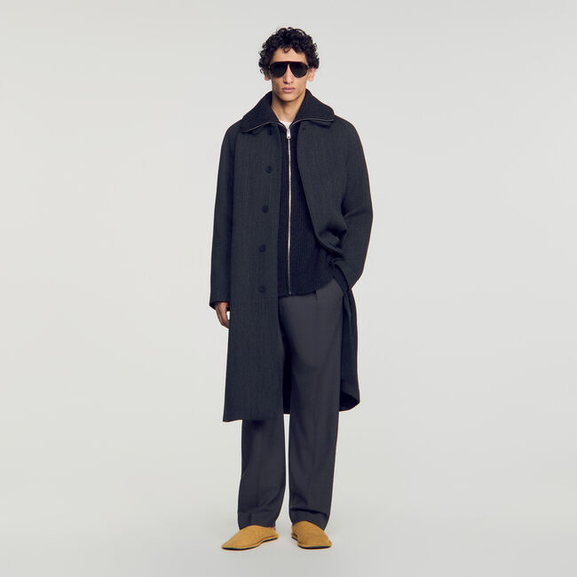 Manteau oversize et long en coton