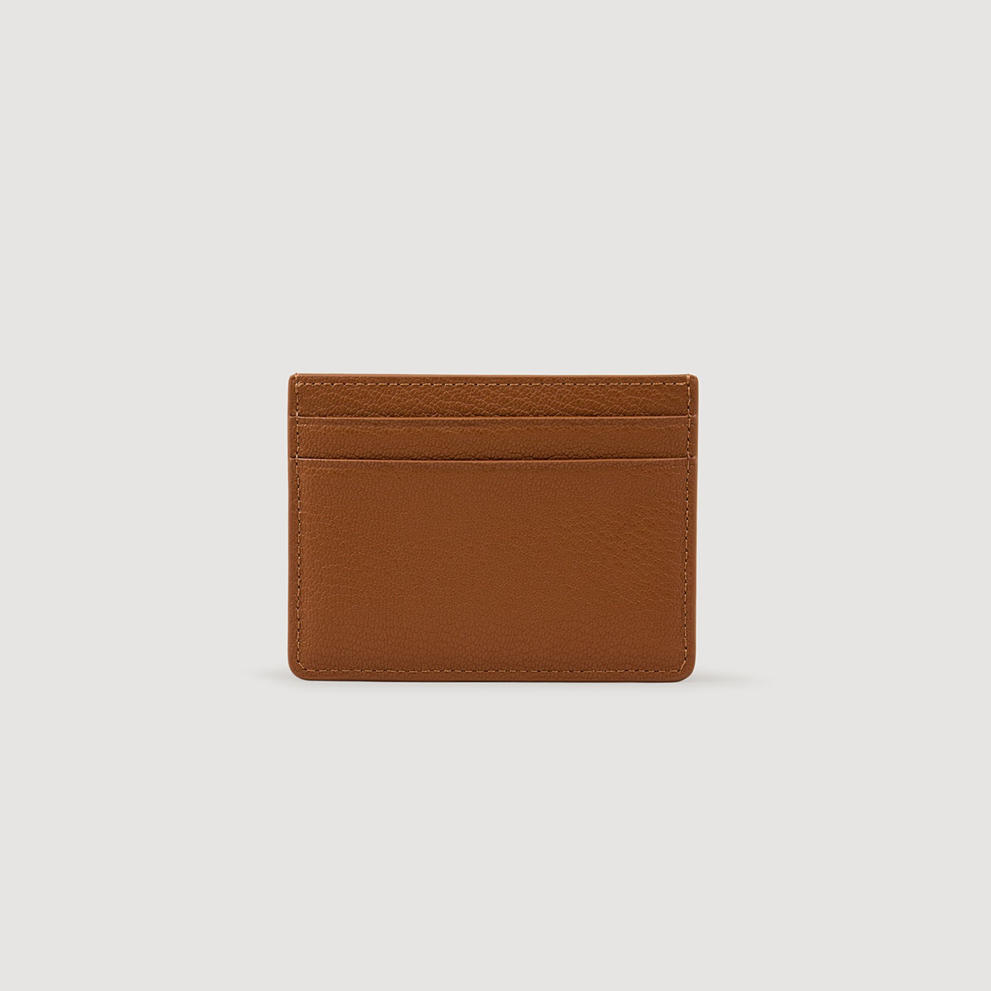 Porte-cartes en cuir grainé