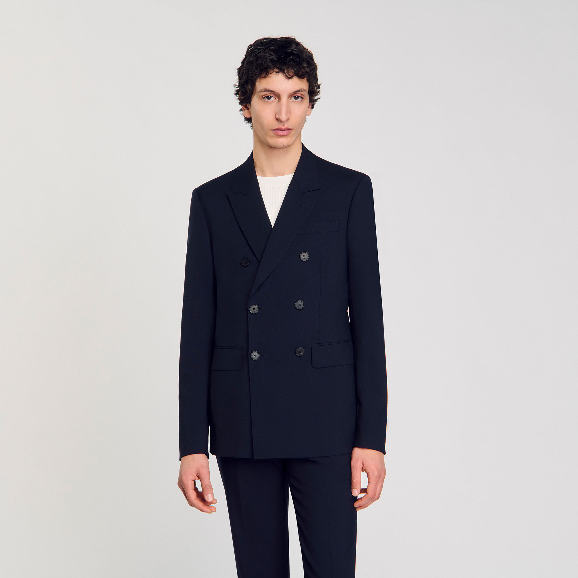 Veste de costume croisée
