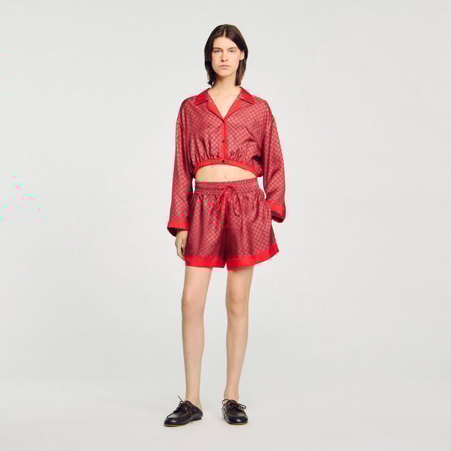 Short imprimé foulard