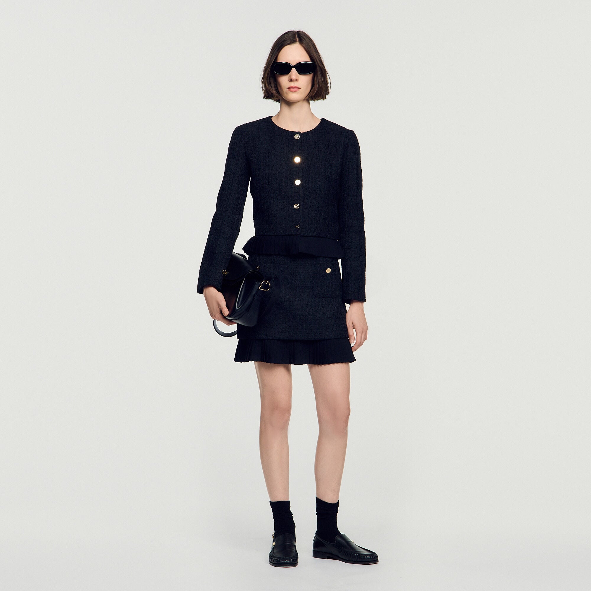 Veste en tweed 2 en 1 - Femme | Sandro Paris