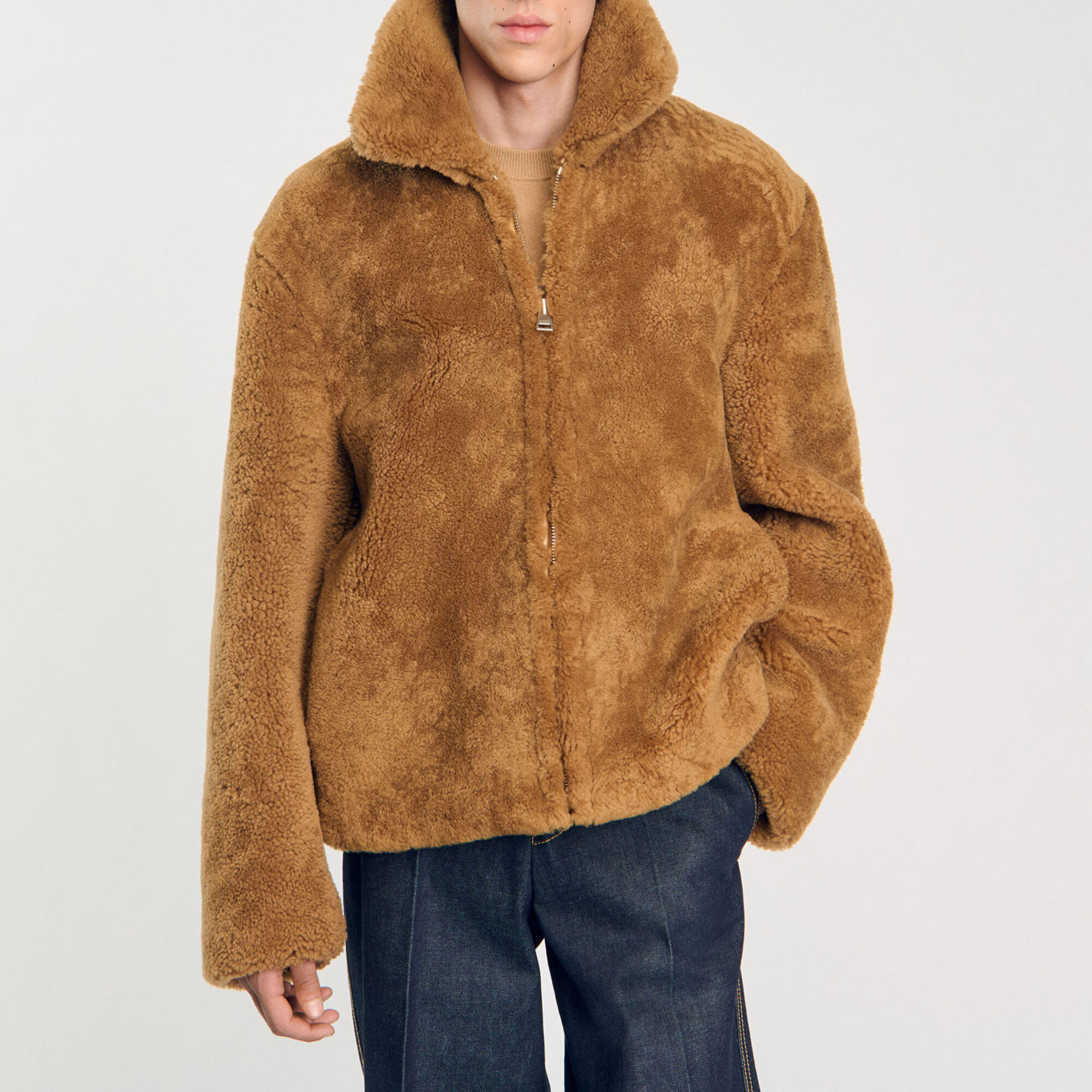 Veste shearling - Homme | Sandro Paris