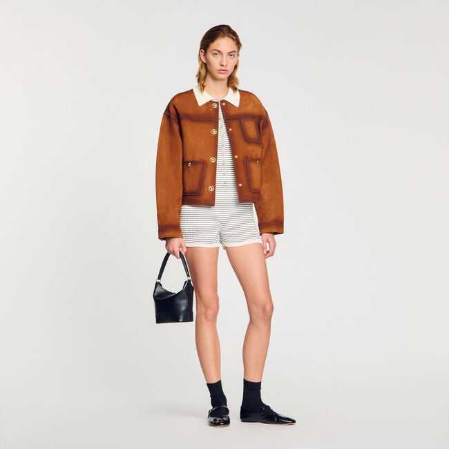 Blouson en suède