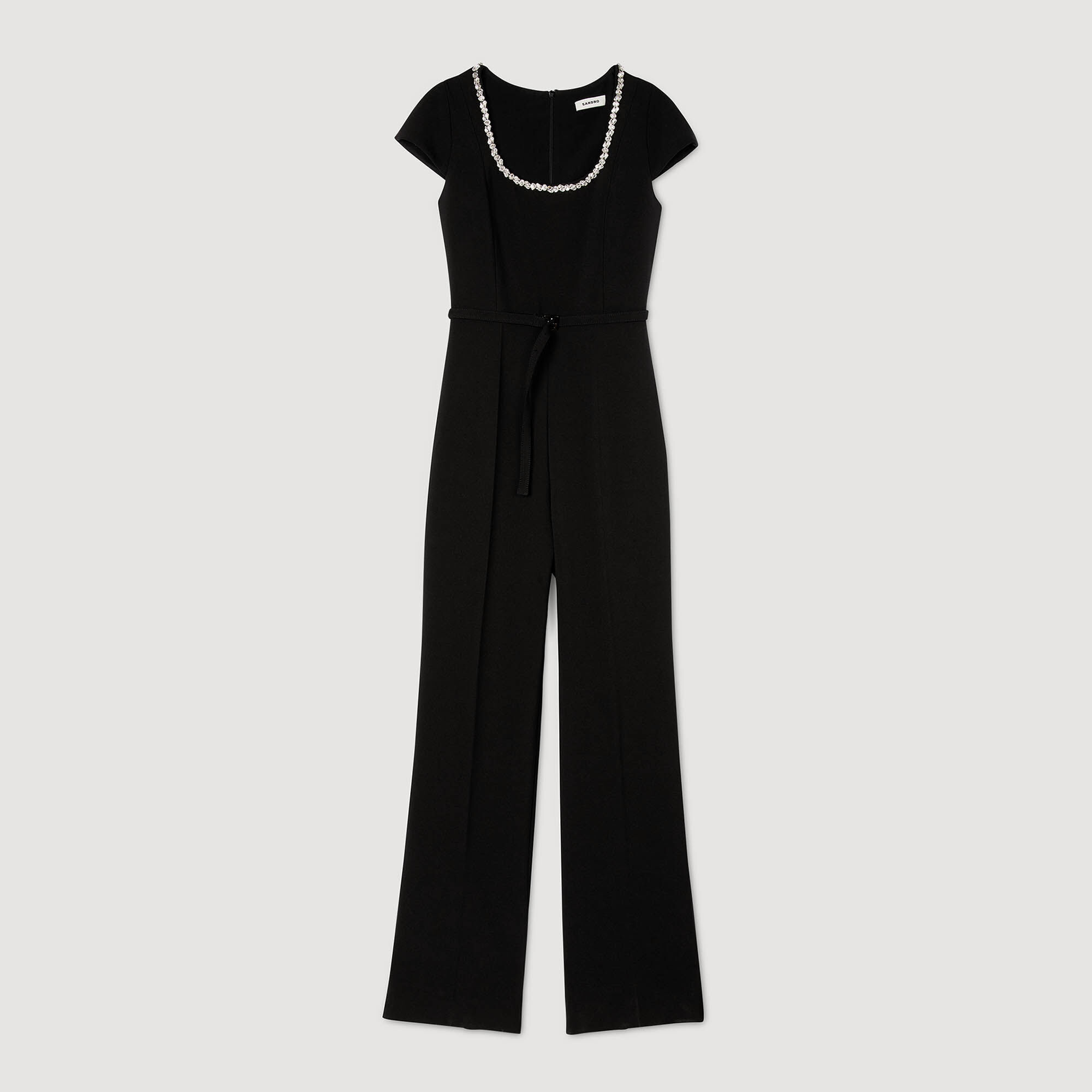 Combipantalon à col strassé