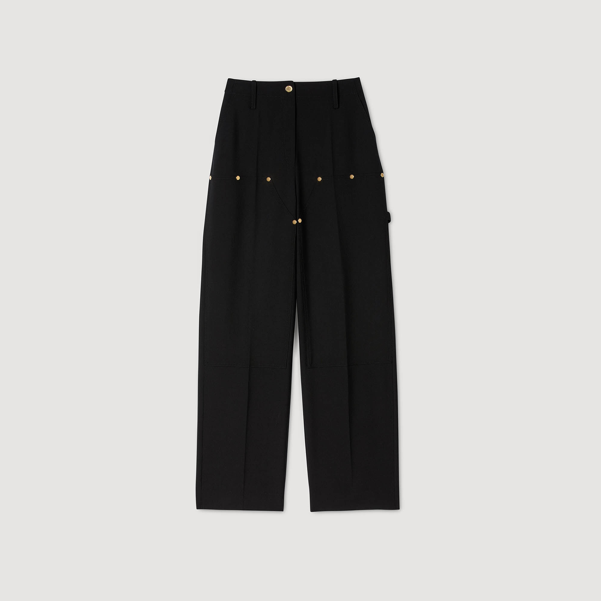 Pantalon fluide à rivets