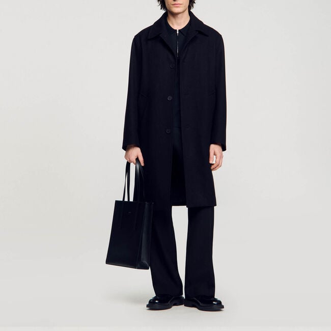 Manteau en drap de laine 