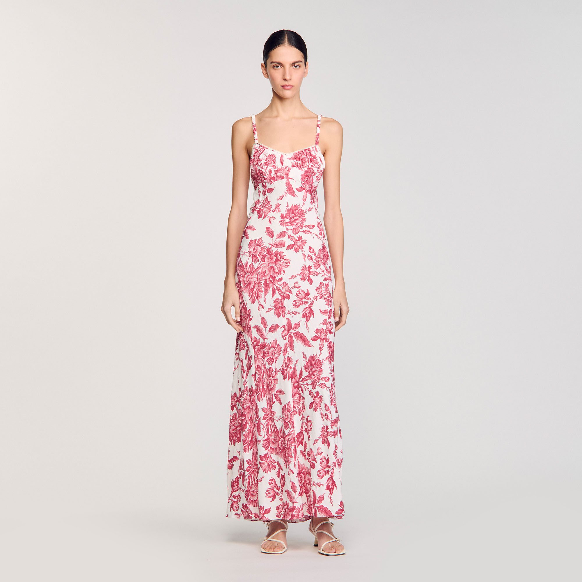robe longue satin fendue