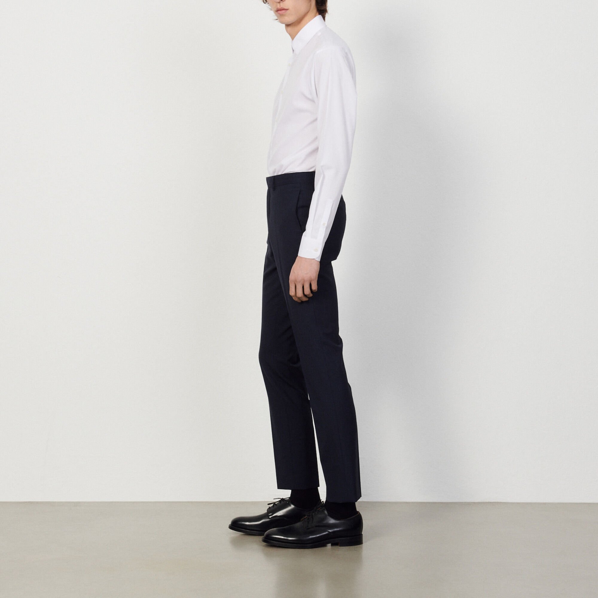 Pantalon de costume en laine vierge