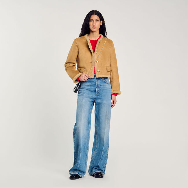 Veste en fausse fourrure