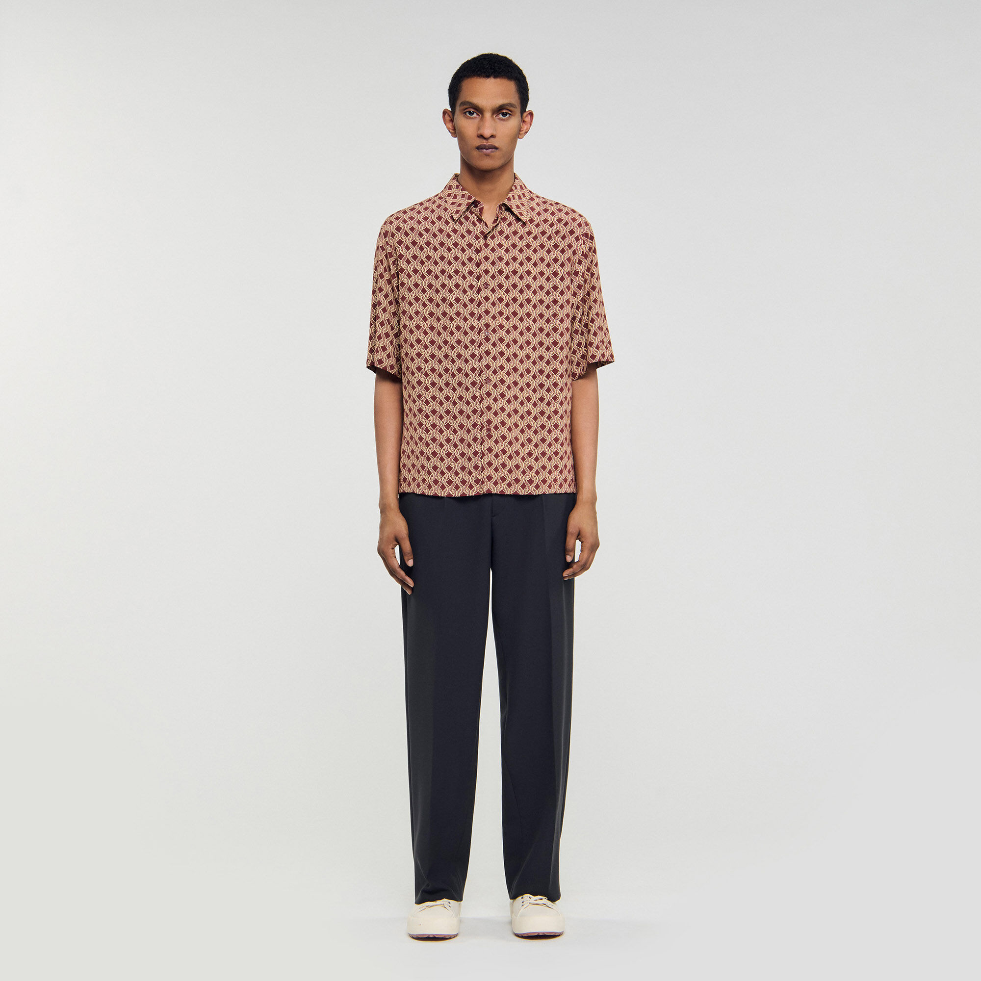 Chemise à imprimé corde