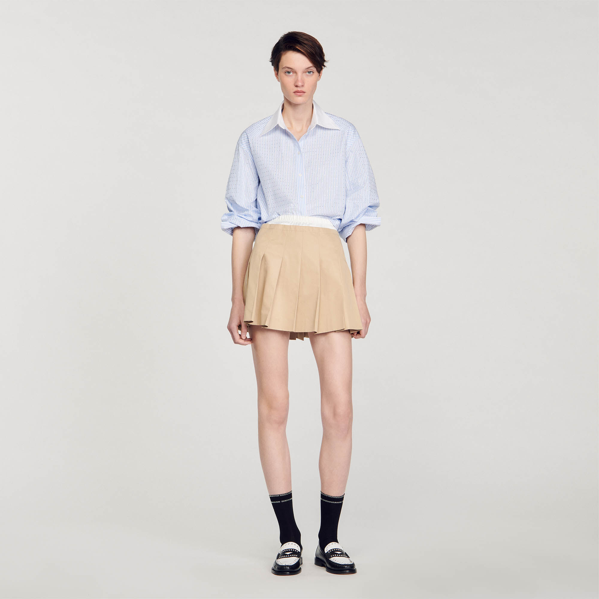 Chemise bleu sandro femme outlet