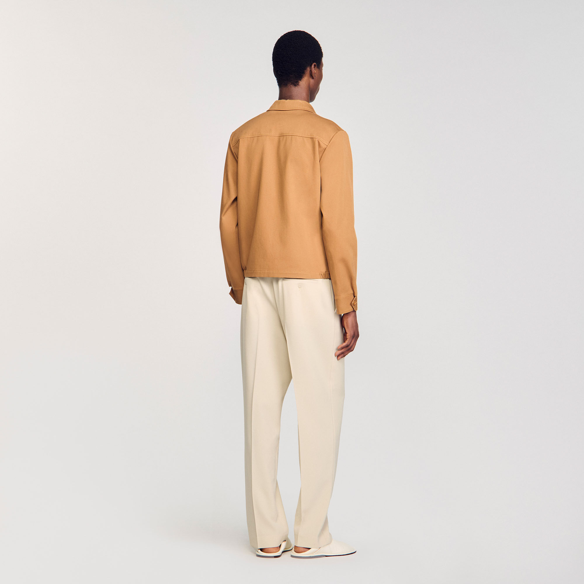 Blouson zippé en coton