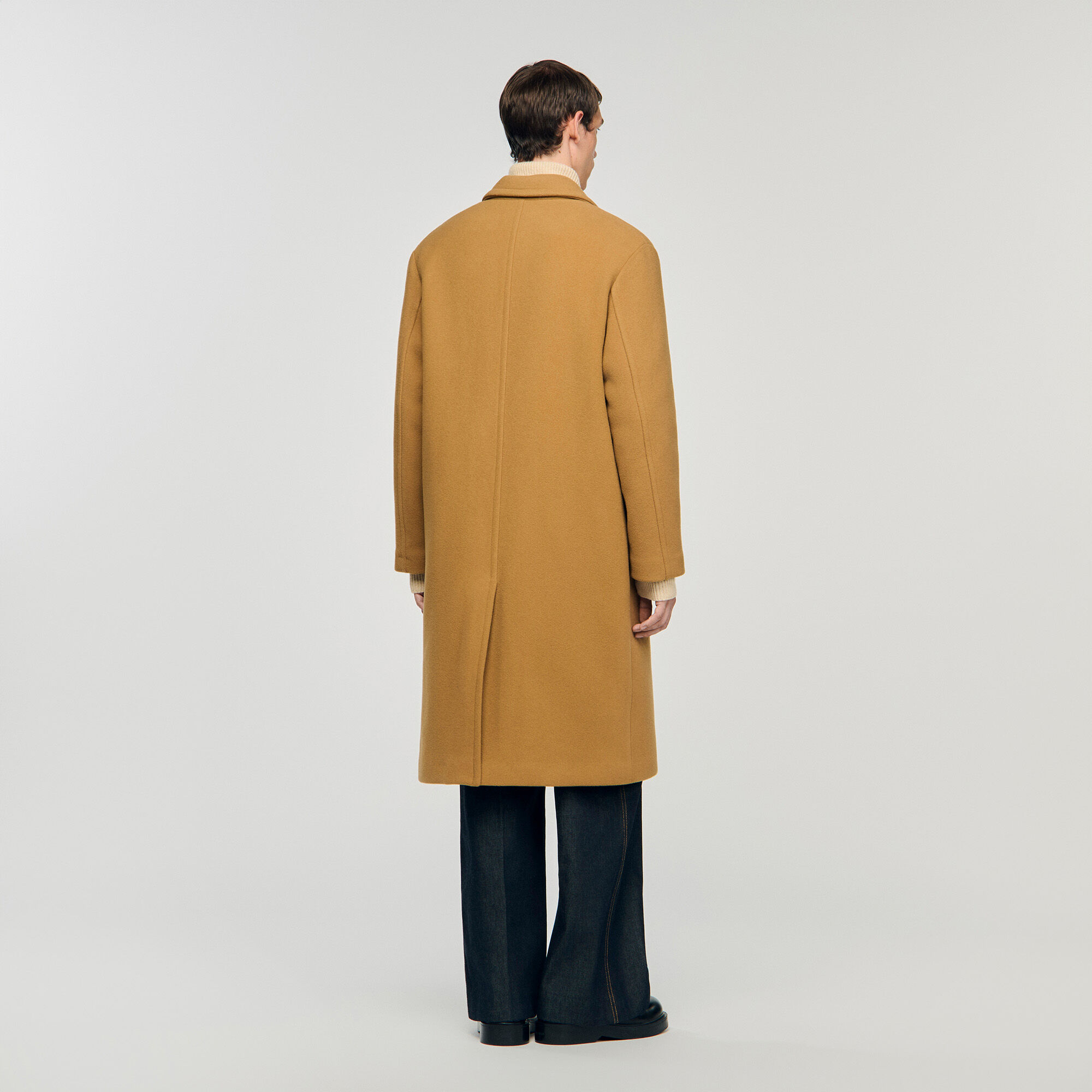 Manteau en laine et cachemire