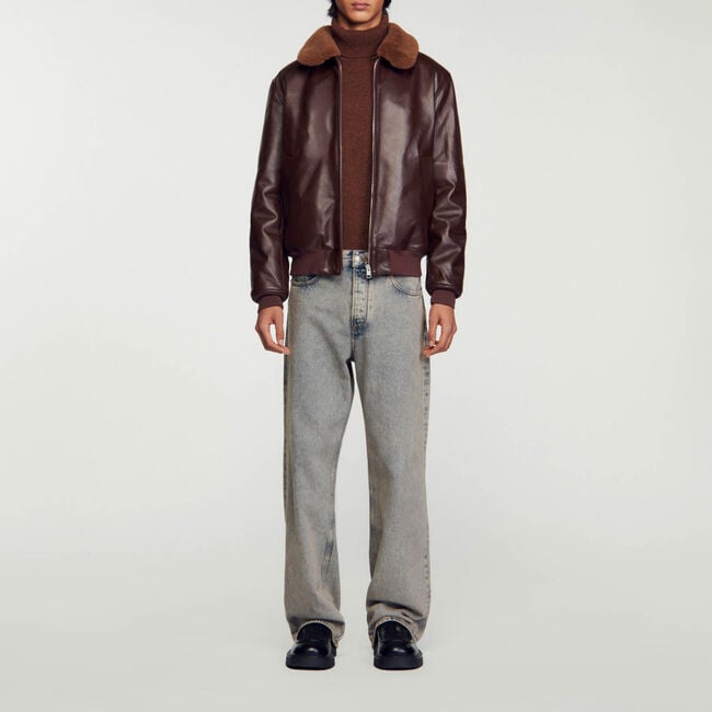 Blouson en cuir