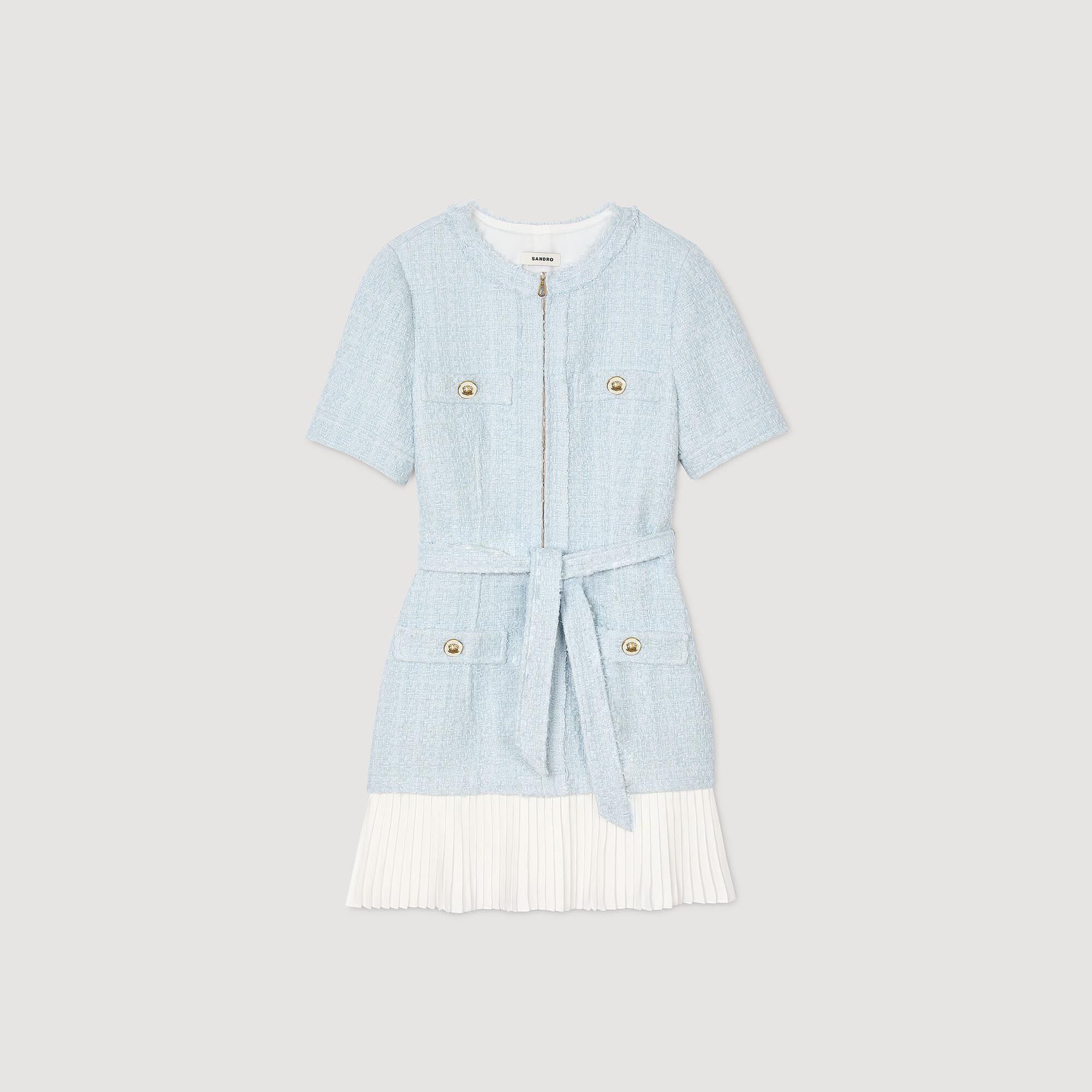 Robe courte en tweed