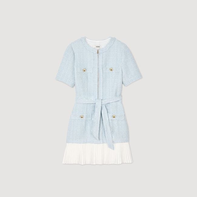 Robe courte en tweed