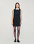 Robe courte à col contrasté
