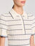 Robe longue en maille à col polo