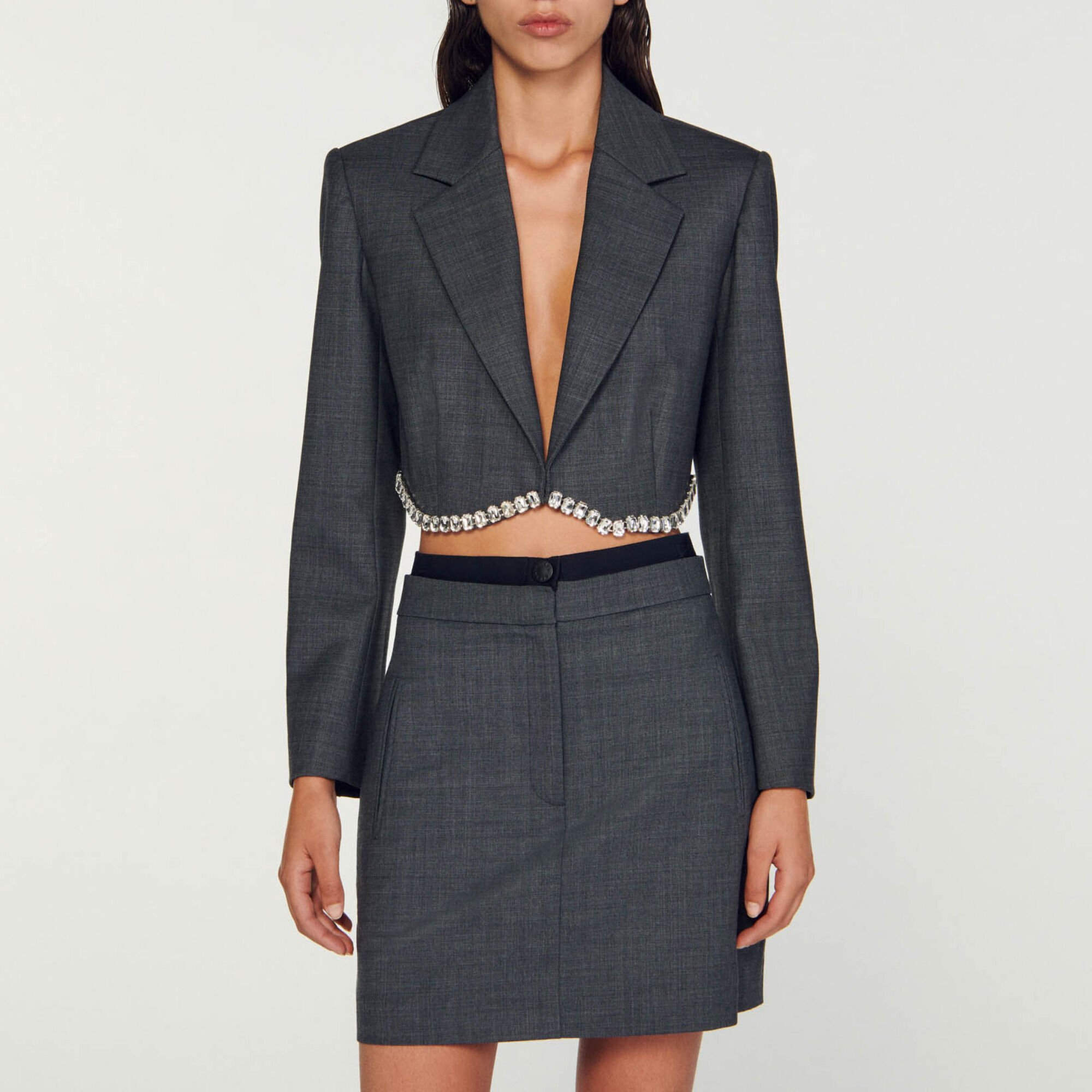 Mini jupe élastiquée