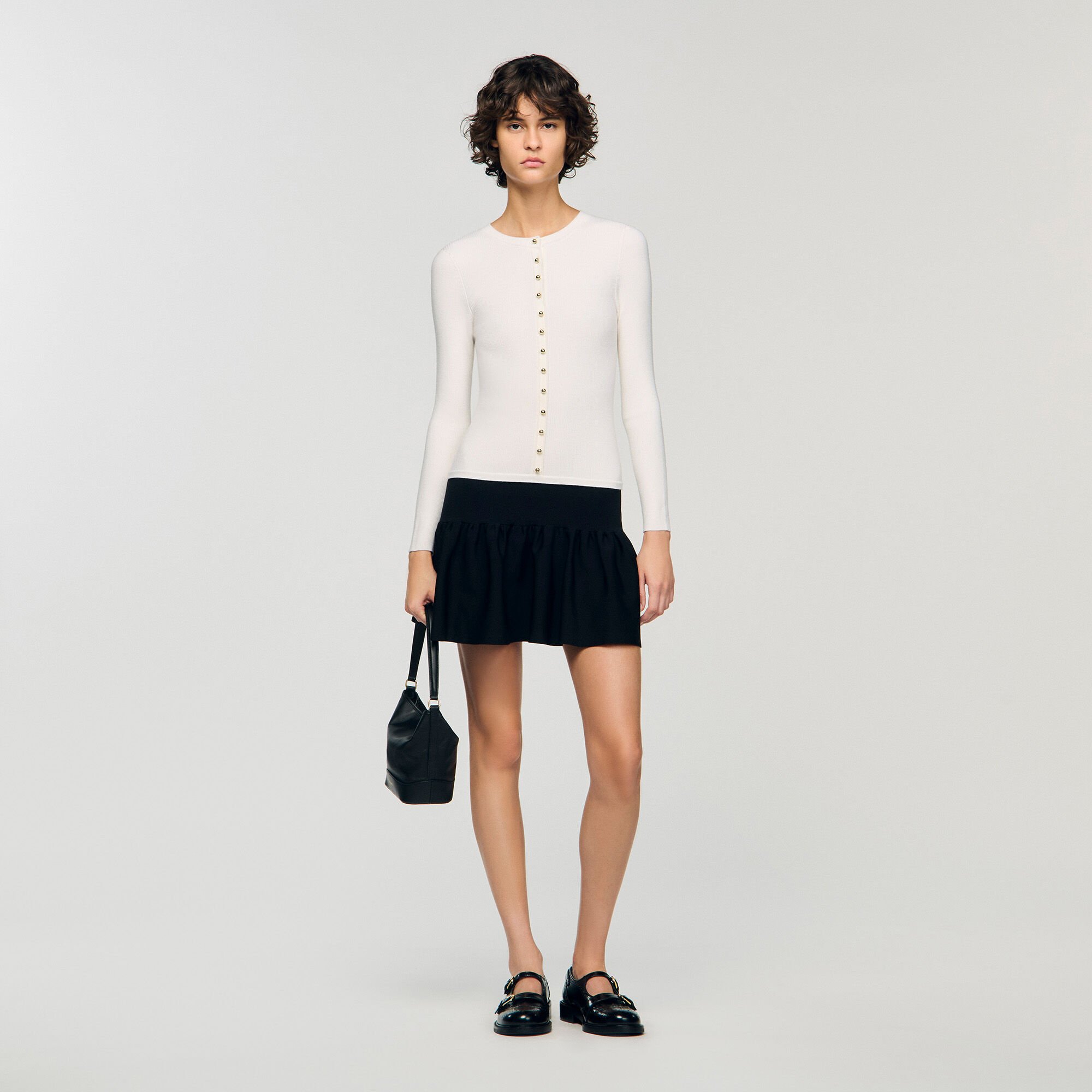 Robe courte 2 en 1 bicolore 