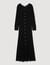 Robe longue en maille fantaisie