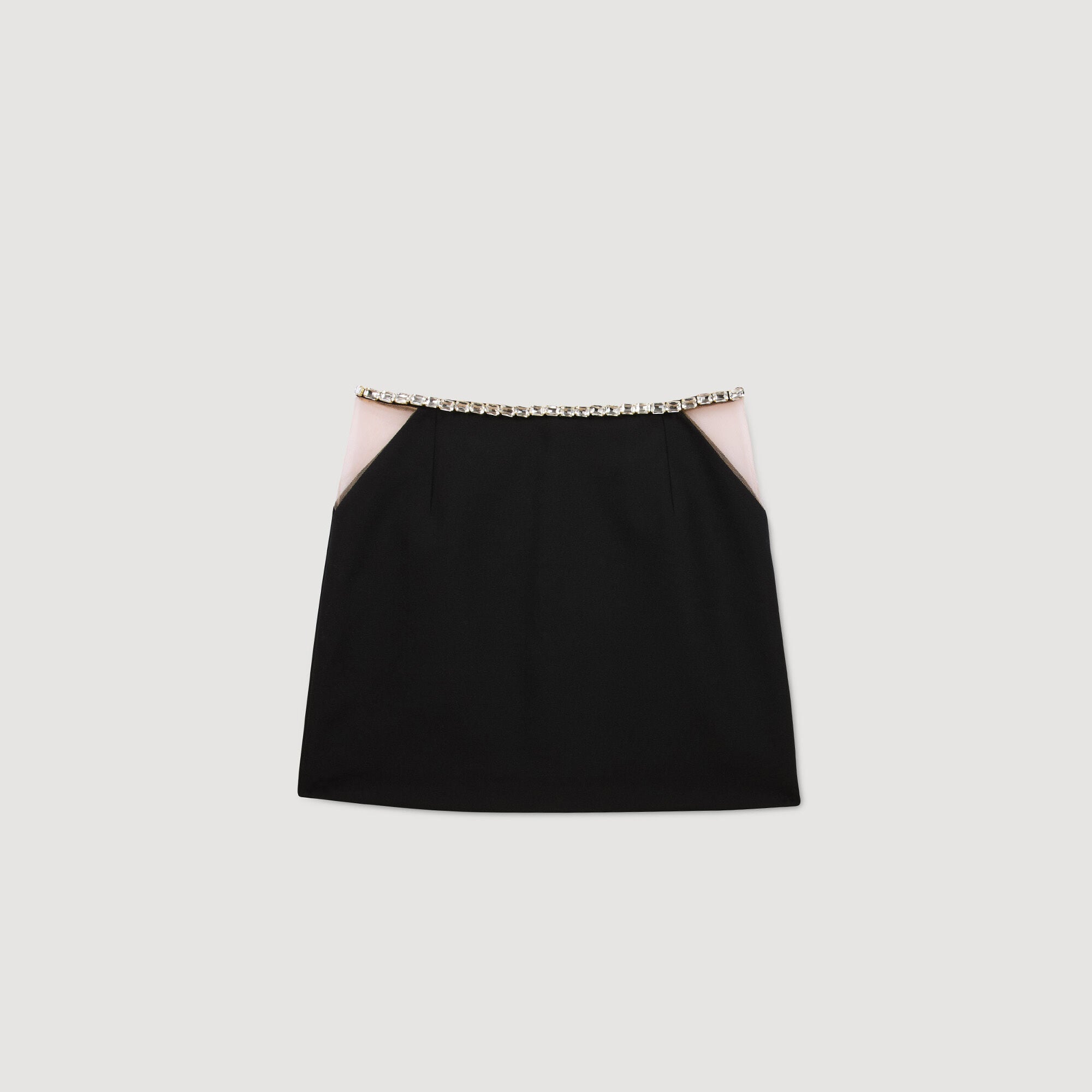 Jupe courte strass&eacute;e - Femme | Sandro Paris
