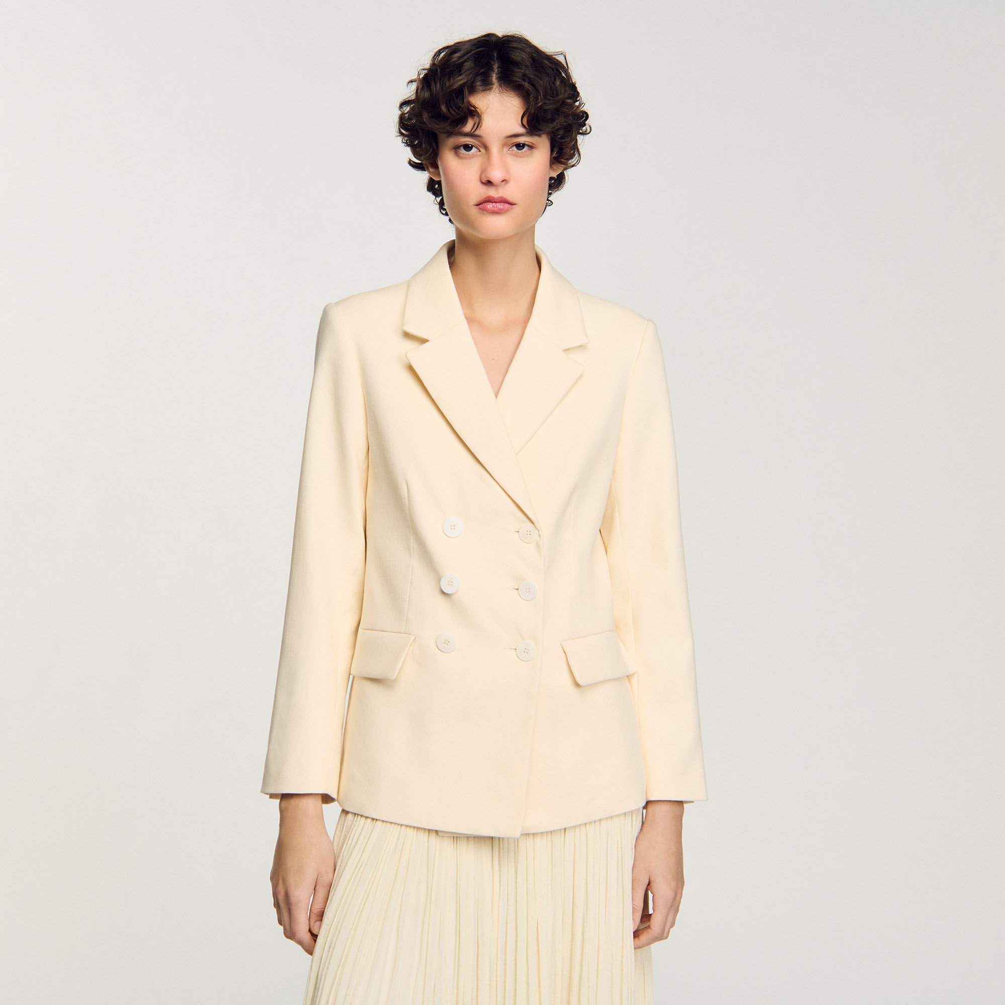 Veste de costume à boutonnage croisé 