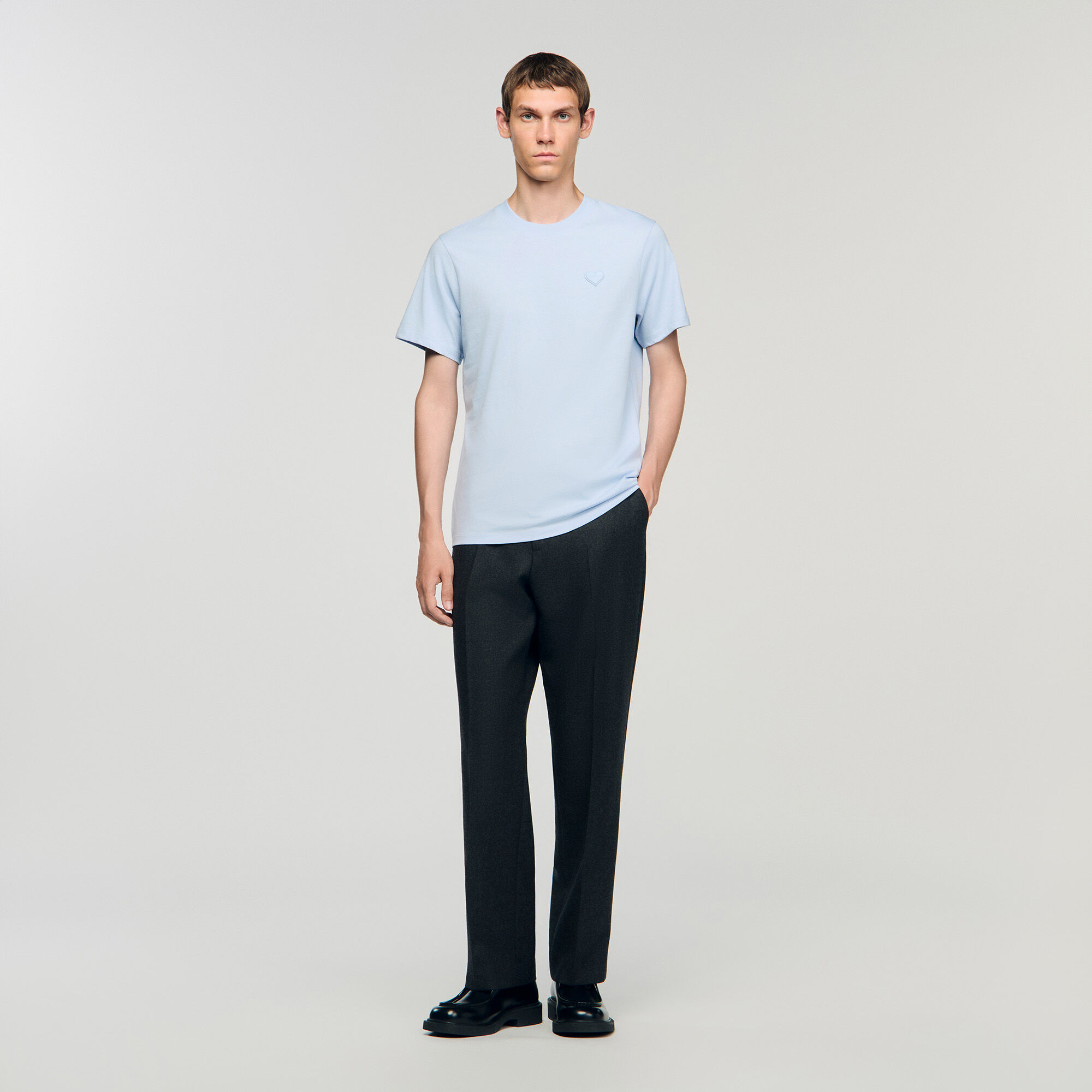 T-shirt &agrave; patch C&oelig;ur